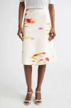 Ferragamo Blossom Print Knee-length Skirt In Multi