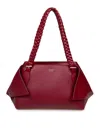 Ferragamo Medium Handbag In Burgundy Colour In Blue