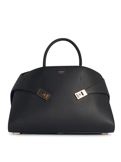Ferragamo Hug Black Leather Bag