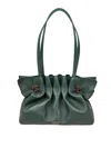 Ferragamo Soft Bag S Shoulder Bag In Nappa Green Color In Green