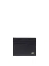 Ferragamo Micro Gancini Textured Finish Clutch Cards Holder