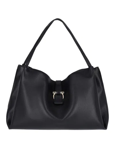 Ferragamo Medium Tote Bag In Black