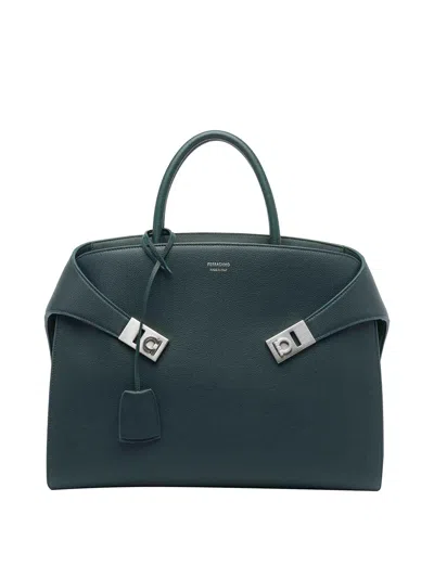 Ferragamo Green Hug Handbag