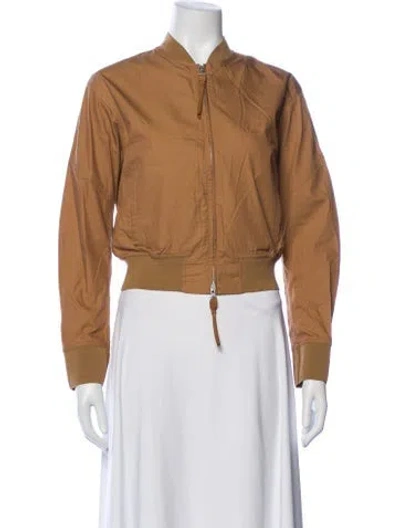 Pre-owned Ferragamo Bomber Jacket In Neutrals