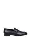 Ferragamo Round Toe Business Casual Shoes In Black
