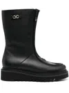 Ferragamo Boot - Black In Black