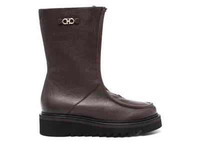 Pre-owned Ferragamo Boot (women's) Sneakers In Brown