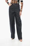 Ferragamo Bootcut Dark-washed Pants In Blue