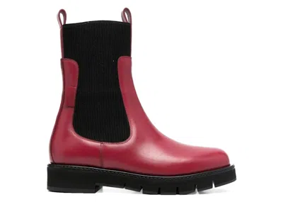 Pre-owned Ferragamo Bootie (women's) Sneakers In Red