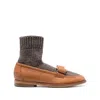 Ferragamo Vivaldo Sock Loafers In Yellow