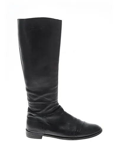 Pre-owned Ferragamo Boots In Black