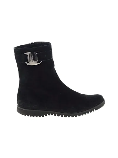 Pre-owned Ferragamo Boots In Black