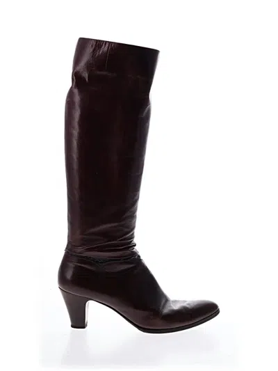 Pre-owned Ferragamo Boots In Brown
