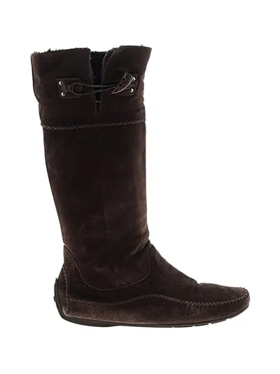 Pre-owned Ferragamo Boots In Brown
