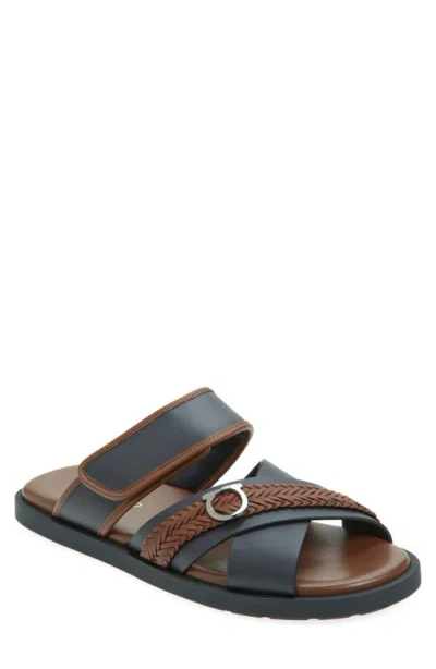 Ferragamo Bora Bora Slide Sandal In Blue