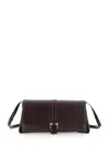 Ferragamo Bordeaux Crossbody Bag With Gancini Buckle Detail In Multicolor