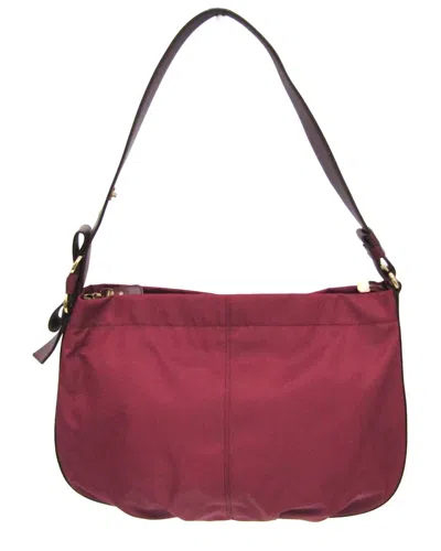 Pre-owned Ferragamo Bordeaux Leather Shoulder Bag (authentic Pre-loved)