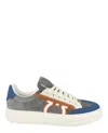 Ferragamo Lace-up Low-cut Skate Shoes In Multi