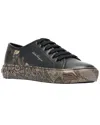 Ferragamo Borg Cubic Lace-up Sneakers In Black