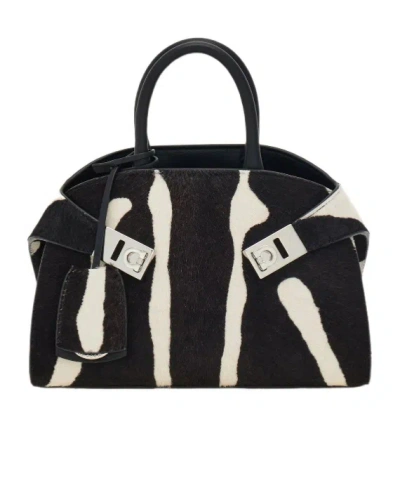 Ferragamo Borsa A Mano Hug Bicolore (xs) In Multi