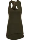 Ferragamo Sleeveless Mini Dress In Green