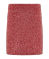 Ferragamo Cotton-blend Mini Skirt In Red