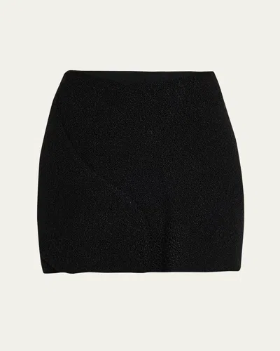Ferragamo Boucle Paneled Mini Skirt