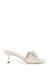 Ferragamo 55mm Bow-detailing Leather Mules In White