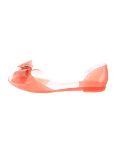 Pre-owned Ferragamo Bow Accents In Pink