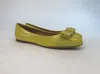 Ferragamo Bow-decorated Flat Shoes In Green
