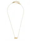 Ferragamo Adjustable Vara Bow Chain Necklace In Gold
