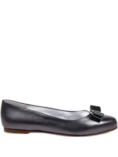 FERRAGAMO BOW-DETAIL BALLERINA SHOES