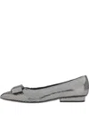 Ferragamo Bow-detail Ballet Flats In Black