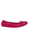 Ferragamo Bow Detail Elasticated Ballet Flats In Pink