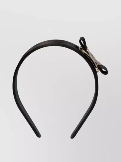 Ferragamo "bow Detail" Head Band With Embellished Trim