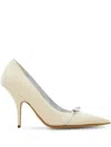 Ferragamo Pumps Mit Schleifen In Nude