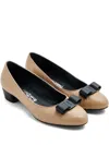 Ferragamo Bow-detail Pumps In Multi