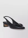 Ferragamo Bow Detail Slingback Pump In Black