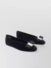 Ferragamo Vanna V Ballerinas In Velvet