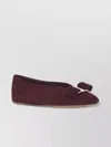 Ferragamo Bow Detail Flat Sole Ballerina Shoes