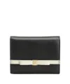 Ferragamo Bow Detailed Folded Wallet In Black