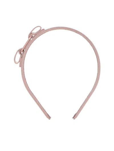 Ferragamo Bow Detailed Headband In Pink
