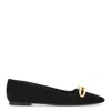 Ferragamo Bow-detailing Leather Ballerina Shoes In Multi