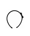 Ferragamo Bow Embellished Hair Band In Black
