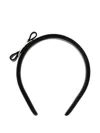 Ferragamo Bow-embellished Leather Headband