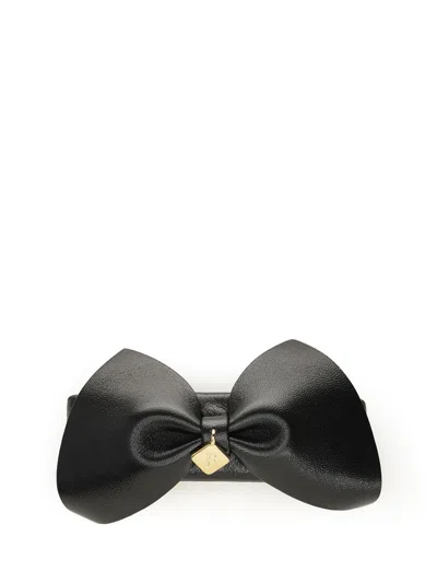 Ferragamo Bow Hair Clip In Black