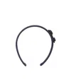 Ferragamo Bow Hair Band Off-beat Detailing In Black