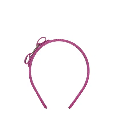 Ferragamo Bow Headband In Pink