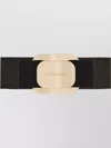 Ferragamo Vara Bow Leather Hair Clip In Black