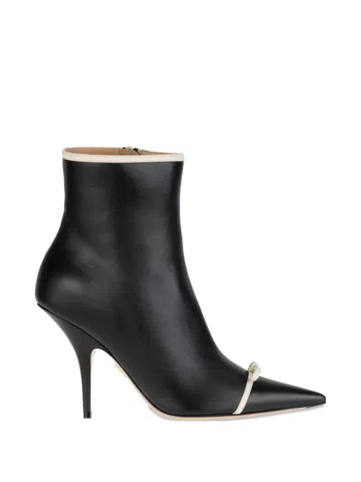 Ferragamo Pointed Ankle Boot With Mini Bow Detail In Multi